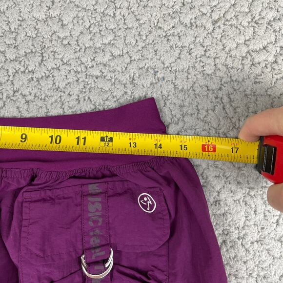 Zumba Wear Cropped Capri Jogger Pants Womens XL Dance Workout Purple - Picture 6 of 8